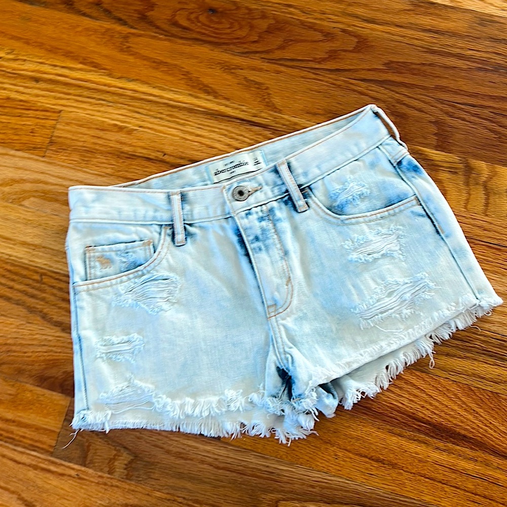 Abercrombie kids jean shorts 14